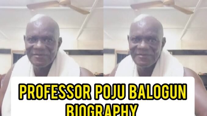 Professor Poju Balogun Biography